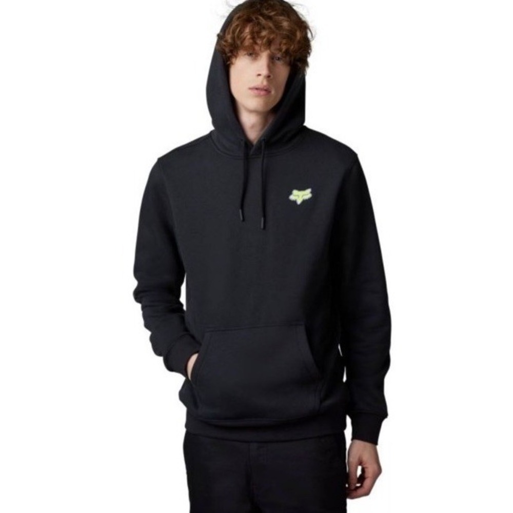 Fox Racing Hoodie Pullover Sweatshirt Black Medium‎ Motocross Kangaroo Pocket